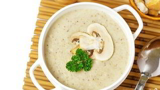 Сырный крем-суп с шампиньонами