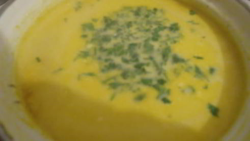 сырный суп с горошком