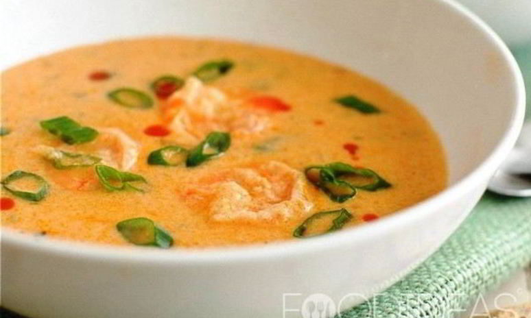 Рецепт сырного супа с креветками