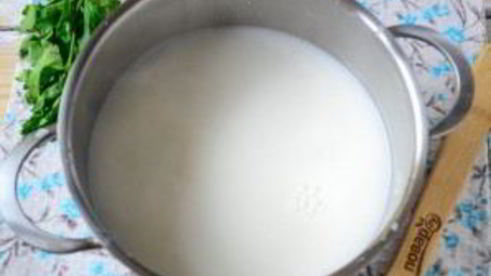 сырный суп с лососем и рисом