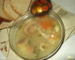 Сырный суп с шампиньонами