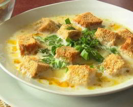 Сырный суп со сливками