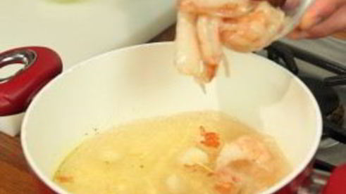 тайский суп с креветками