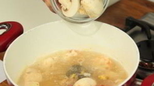 тайский суп с креветками