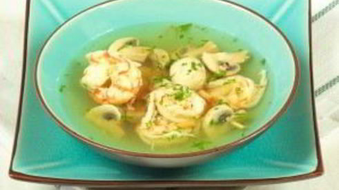 тайский суп с креветками