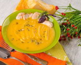 Тыквенный суп с прованскими травами