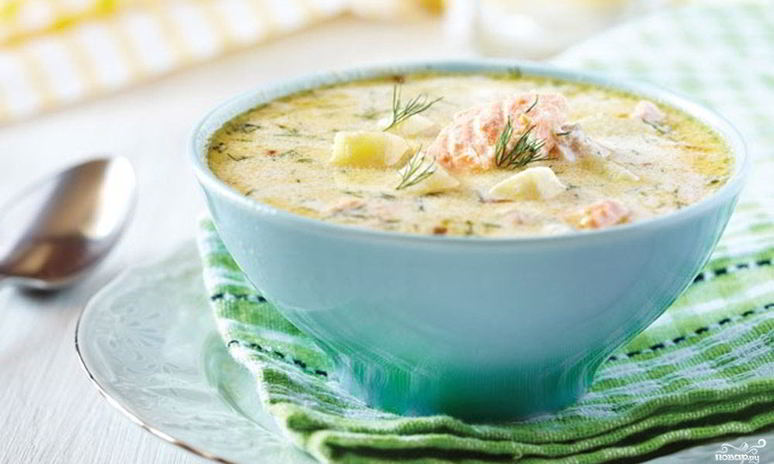 Рецепт ухи из лосося