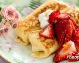 Блинчики, фаршированные творогом