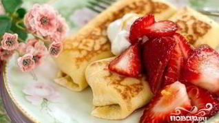 Блинчики, фаршированные творогом
