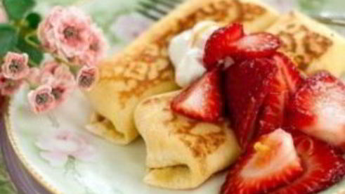 блинчики, фаршированные творогом