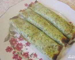 Блинчики, фаршированные ветчиной и сыром