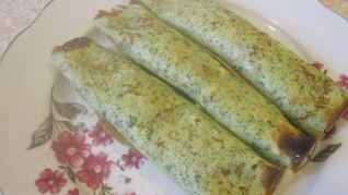 Блинчики, фаршированные ветчиной и сыром