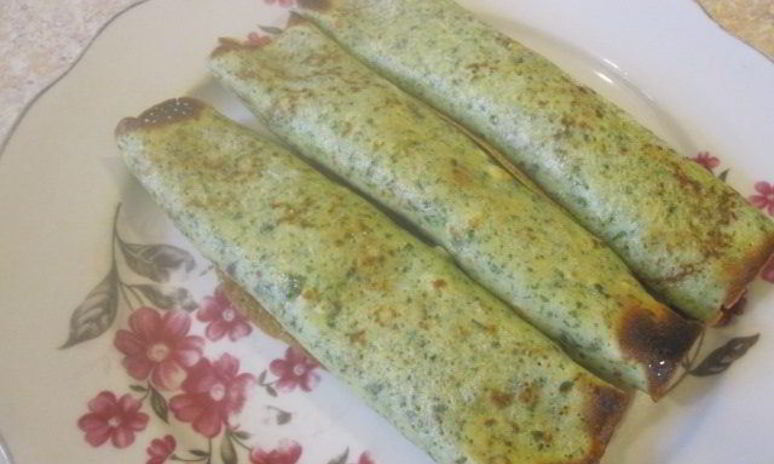 Рецепт блинчиков, фаршированных ветчиной и сыром