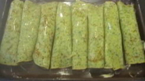 блинчики, фаршированные ветчиной и сыром