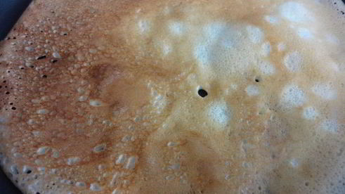 блинчики глазастые с семгой и зеленью