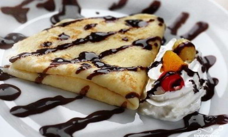 Рецепт блинчиков с филадельфией