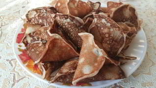 Блинчики с грибной начинкой