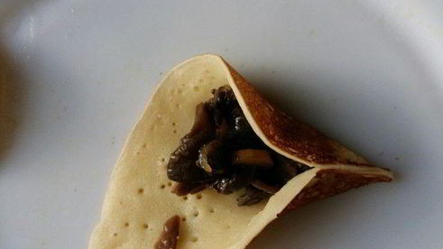 блинчики с грибной начинкой