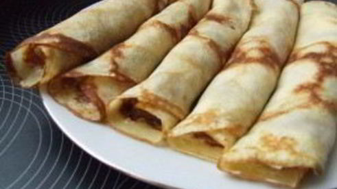 блинчики с икрой красной