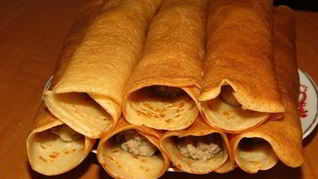 Блинчики с картошкой и печенью