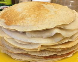 Блины из гречневой и пшеничной муки