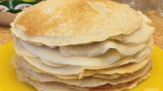 Блины из гречневой и пшеничной муки