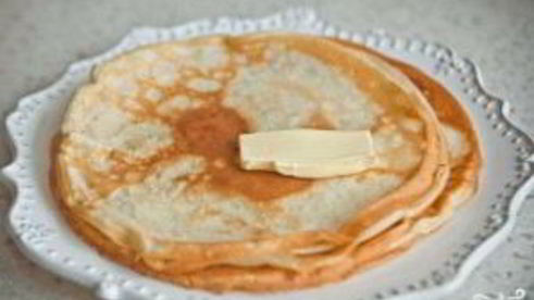 блины на кефире и молоке