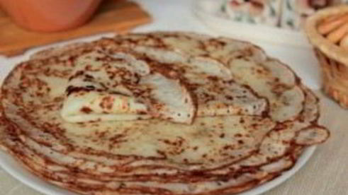 блины на кефире вегетарианские