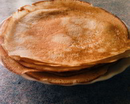 Блины на молоке и кипятке