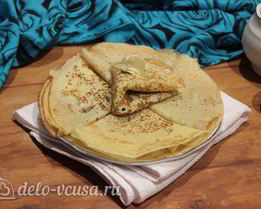 Блины на сгущенном молоке