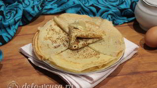 Блины на сгущенном молоке