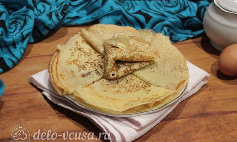Рецепт блинов на сгущенном молоке