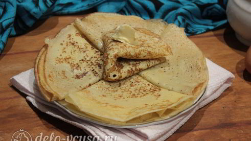 блины на сгущенном молоке