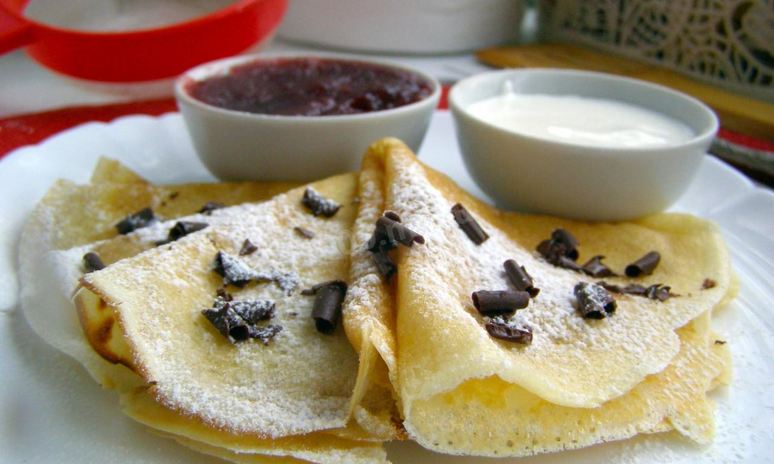 Рецепт блинов на сухом молоке