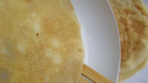 блины на сухом молоке