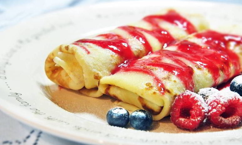 Рецепт блинов на сыворотке с творогом