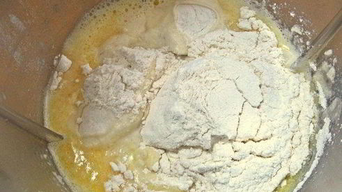 блины с кокосом под апельсиновым соусом