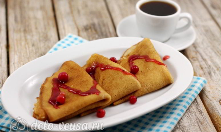 Рецепт блинов с медом