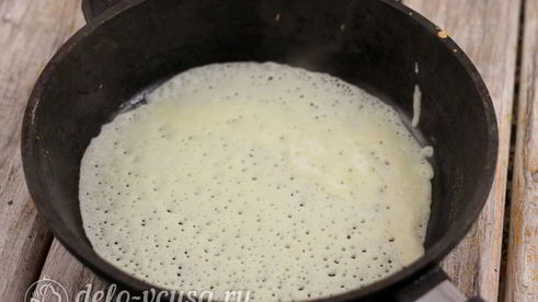 блины с медом