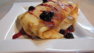 Блины с нежнейшим белково-лимонным кремом