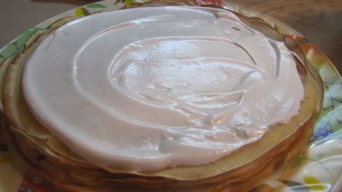 блины с нежнейшим белково-лимонным кремом