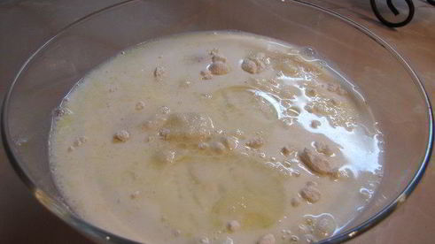 блины с нежнейшим белково-лимонным кремом