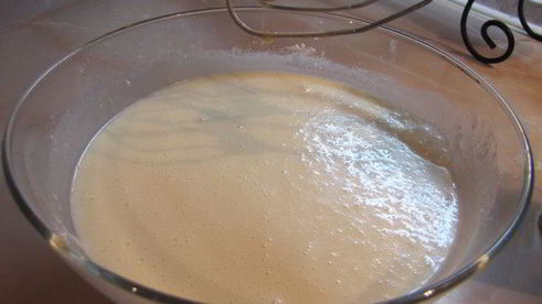 блины с нежнейшим белково-лимонным кремом