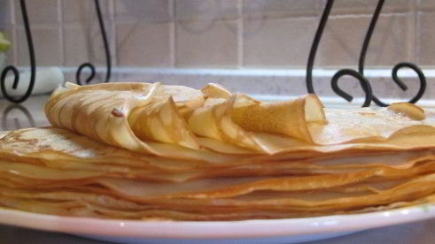 блины с нежнейшим белково-лимонным кремом