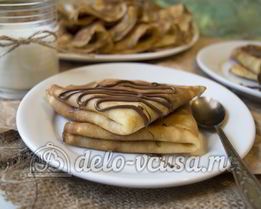 Блины с нутеллой и бананом