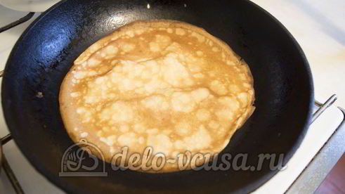 блины с нутеллой и бананом