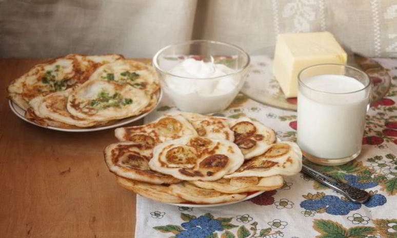 Рецепт блинов с припеком