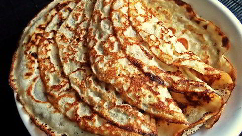 блины с сырно-рыбной начинкой