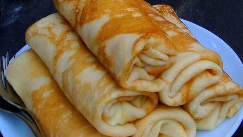 блины с творогом