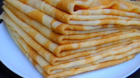 блины с творогом